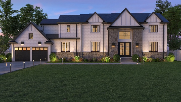 3D Render of a Luxury Home, New Jersey, USA