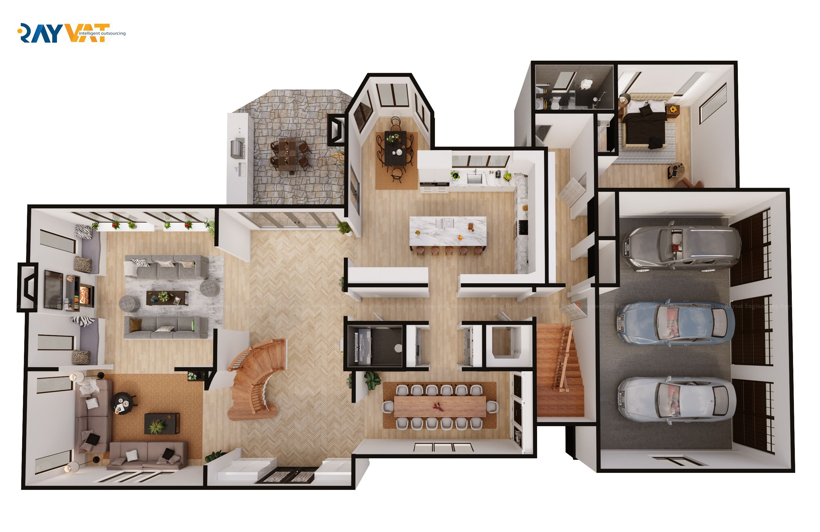 How To Design A House Floor Plan Floor House Plan Storey Feet Sq 3d 2492 Ground